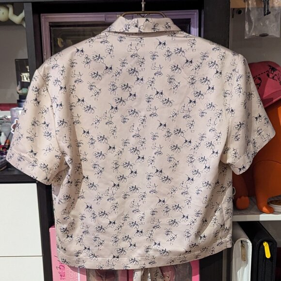 OAK & FORT TIED CROP TOP US S - Picture 2 of 4